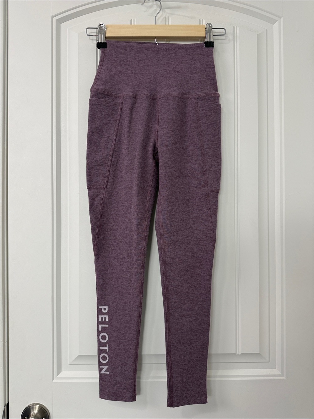 Beyond Yoga Spacedye Pocket Heather Purple High-Waist Leggings Peloton Colab XS